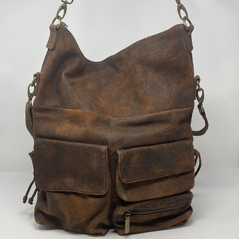 Hobo International Distressed Suede Explorer Satchel🖤